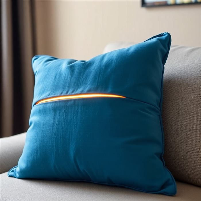 Coudre une fermeture éclair sur un coussin