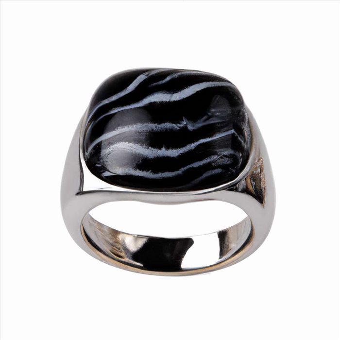 Bague onyx noir homme : signification, style et argent 925