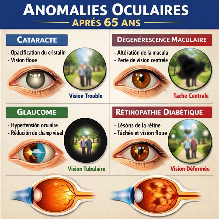 Anomalies oculaires après 65 ans : faut-il vraiment s'inquiéter ?