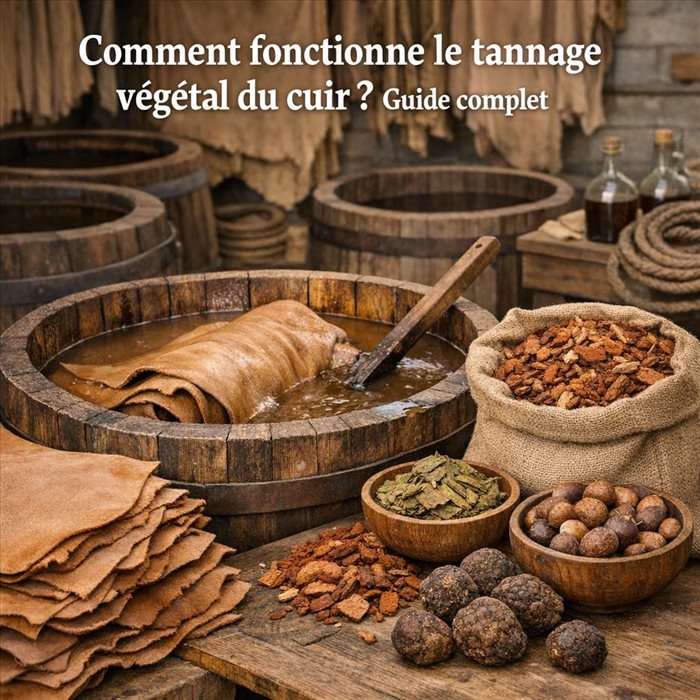 Comment fonctionne le tannage végétal du cuir ? Guide complet