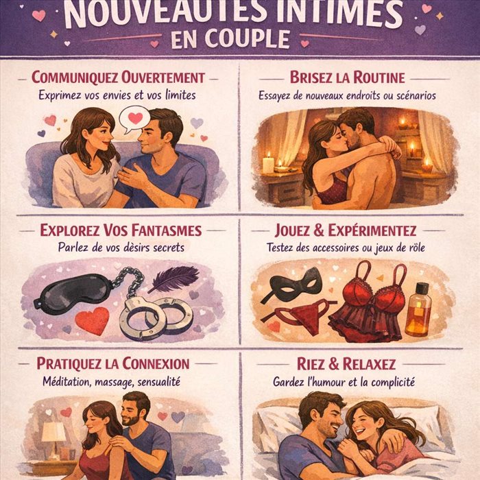 Comment explorer des nouveautés intimes dans un couple ?
