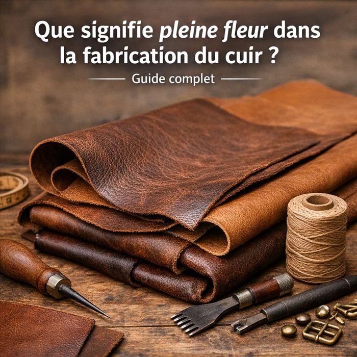 Pleine fleur cuir : définition, qualité et usages durables