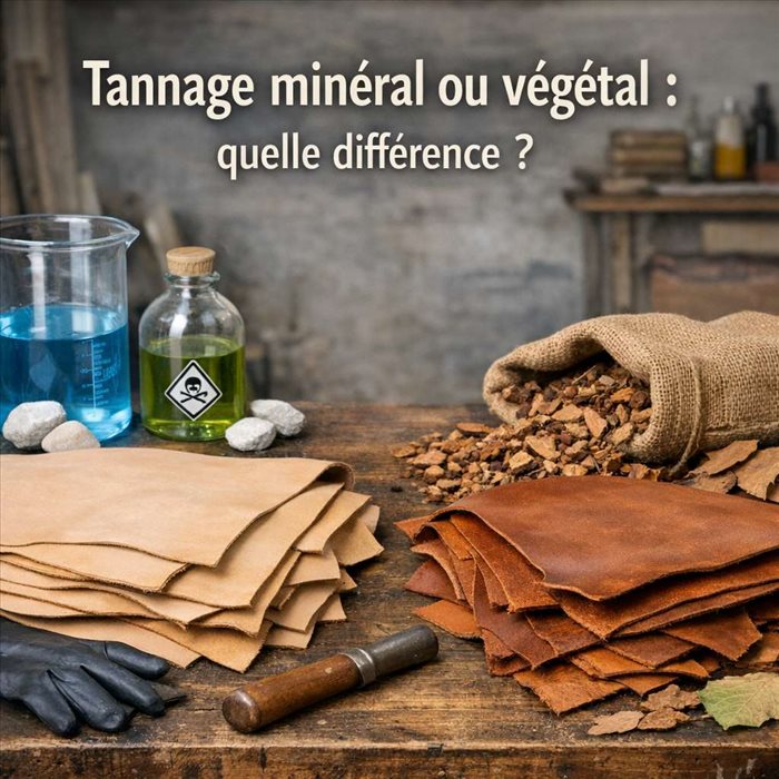 Tannage minéral ou végétal : quelles différences pour le cuir ?