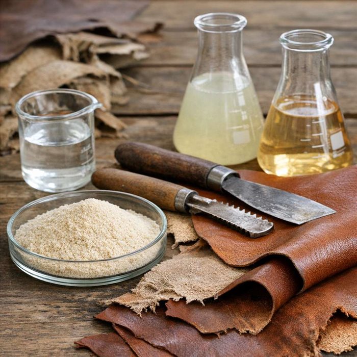 Pourquoi utilise-t-on des enzymes en tannerie ?